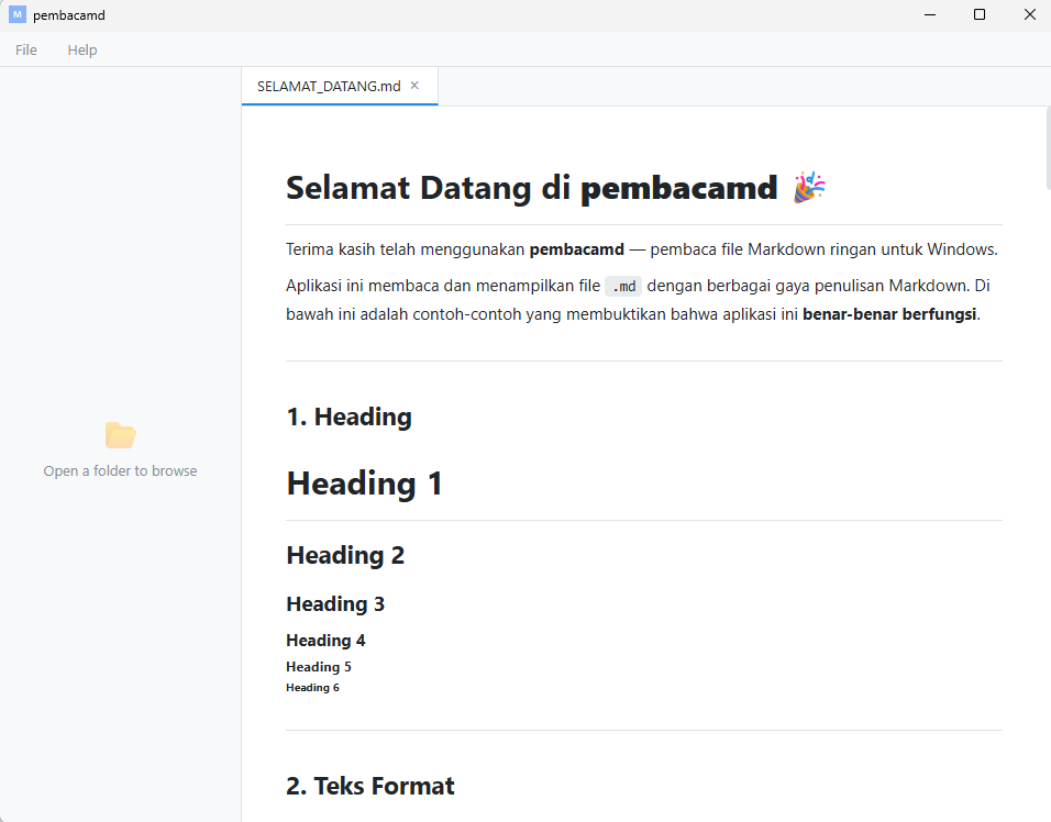 Screenshot PembacaMD